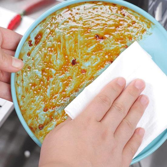 1 рулон ленивой тряпки, ультраабсорбирующая нетканая ткань, для чистки кухни и автомобиля, многоразовые моющиеся полотенца, безворсовые полотенца для уборки