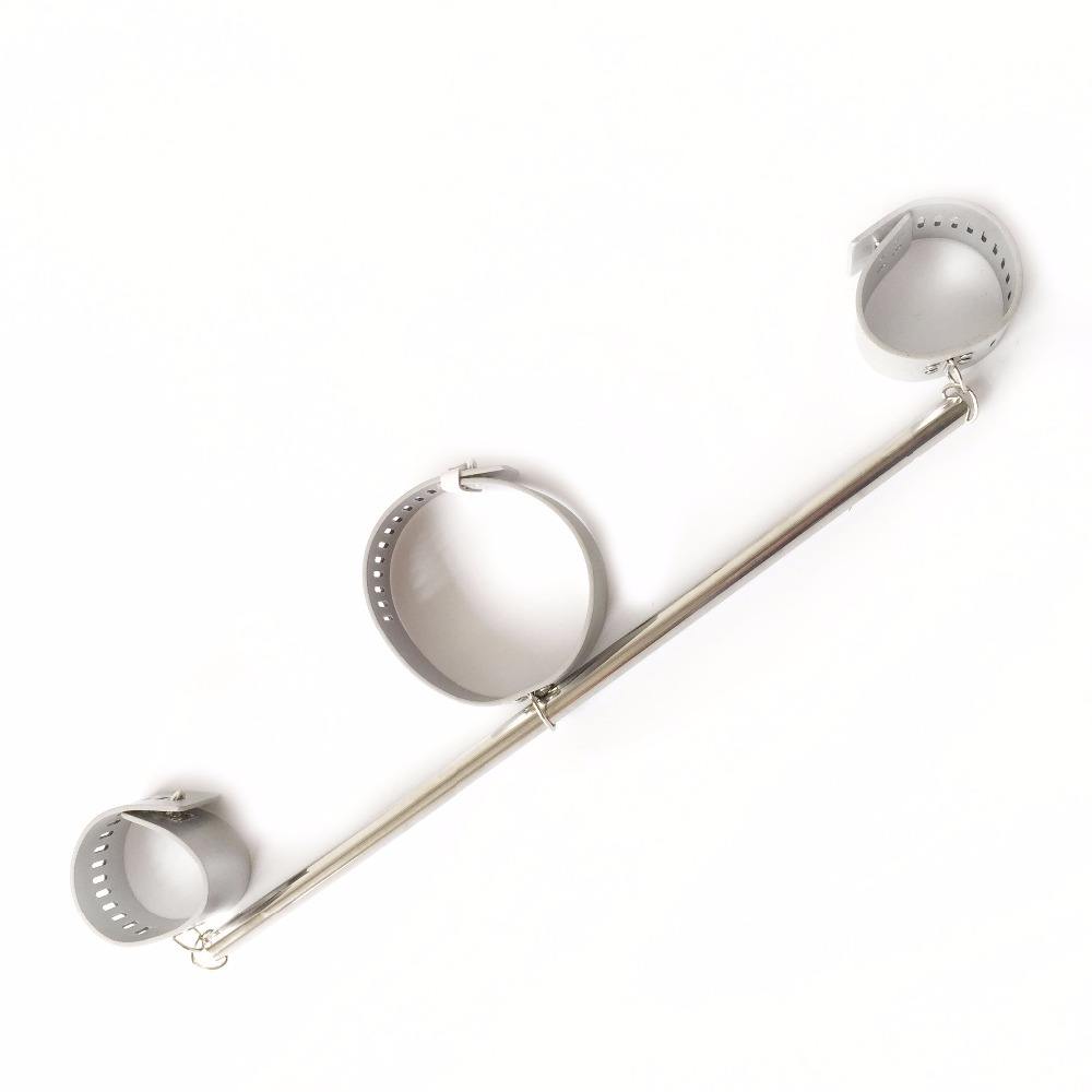 Black Emperor Stainless Steel & Leather Collar and Handcuff Devices Bdsm Bondage Adult Sex Toys for Couples