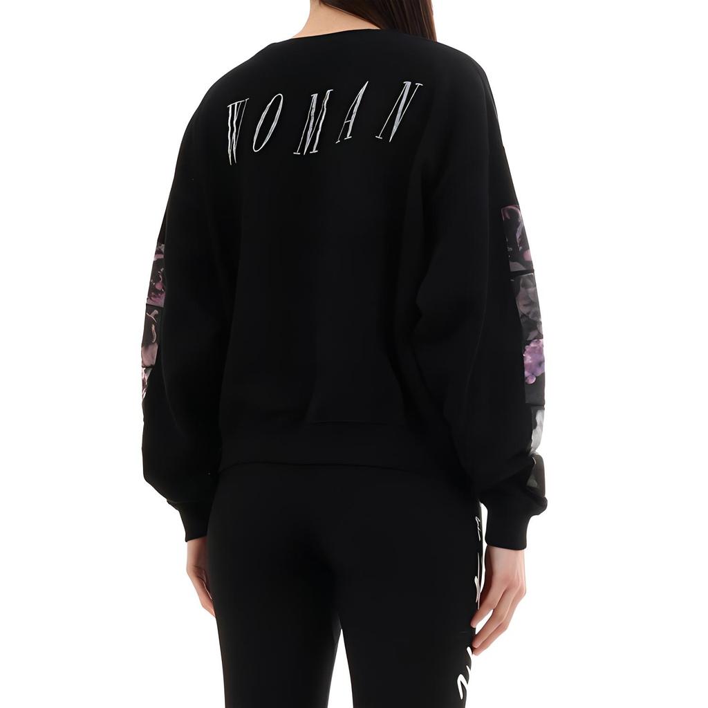 (WMNS) Off-White Loose Flowers Printing Black Women's OWBA047S19D970791088