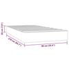 VidaXL Matelas de lit à ressorts ensachés rose 90x210 cm epaisseur 20 cm velours,matelas,matelas de lit,matelas à sommier tapissier,