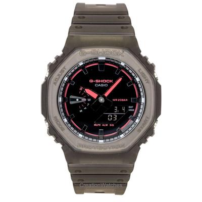 G-Shock Аналогово-цифровые Часы Мужские Кварцевые GA-2100K-5A Ремешок из смолы Черный циферблат 200M