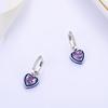 Уникальный дизайн Два способа ношения, разработанные из натурального аметиста в форме сердца, серебро 925 пробы для женщин и девушек, повседневная одежда, подарки