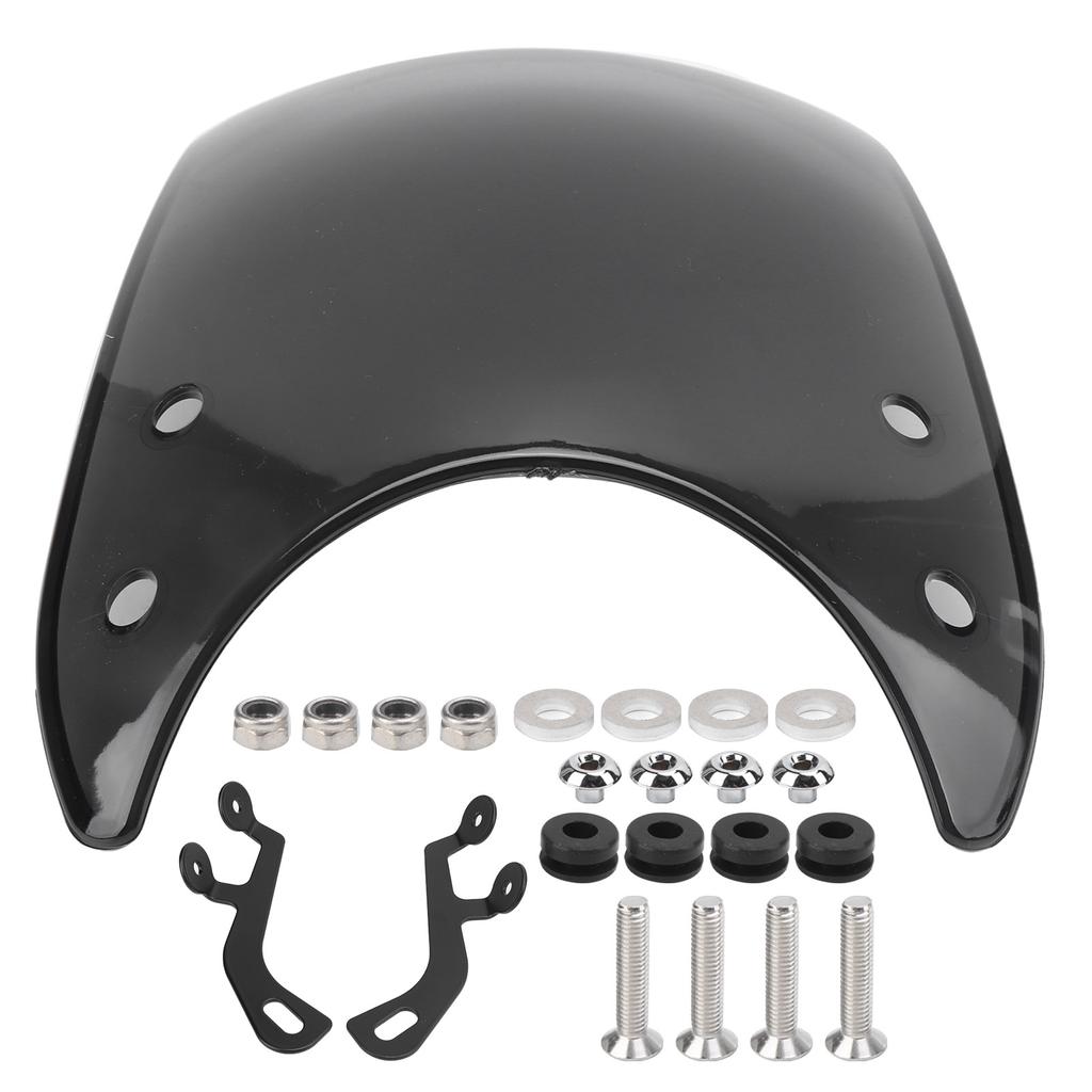 Motorcycle Retrofit Vintage for 5‑7in Motor Headlights Windscreen PC Material