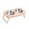 Non-Slip Pet High Footed Bowl Anti-flip Pet Water Feeder Container  for Kitten/Puppy/Bunny