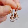 Новые модные серьги-капли в форме капли с кристаллами для женщин, модные серьги с цирконом, ювелирные изделия, аксессуары для вечеринок