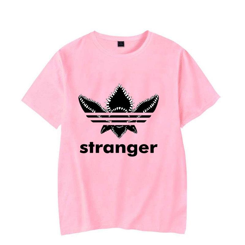 Женская летняя футболка с коротким рукавом и принтом букв из сериала «Очень странные дела» - Мягкая и удобная