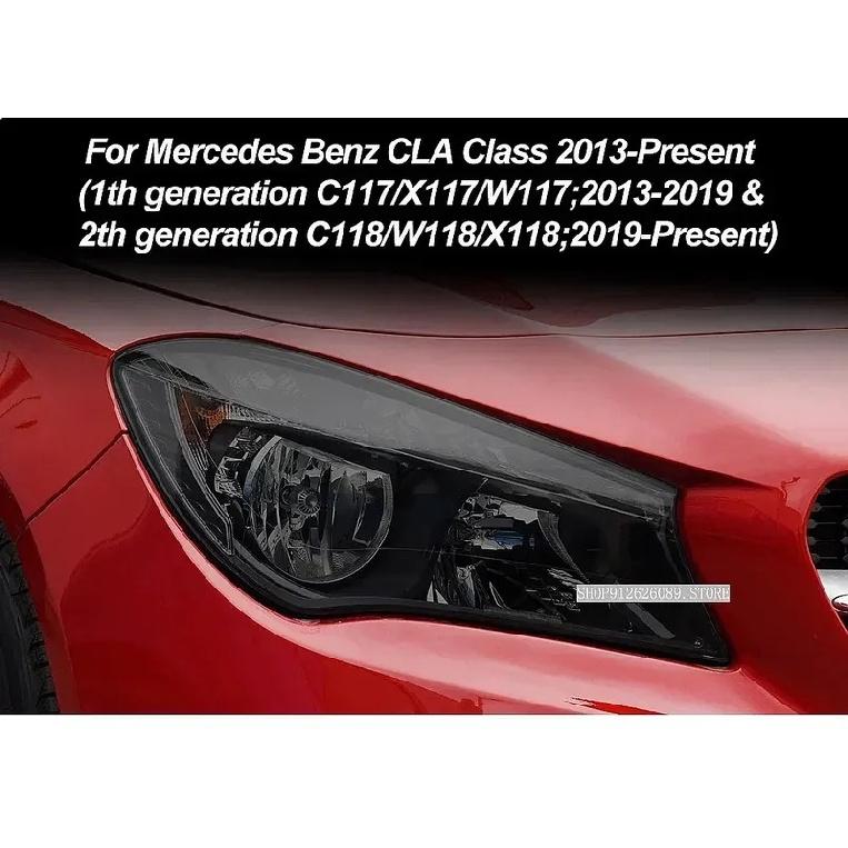 Car Headlight Protective Film Taillight Smoked Black Tint TPU Sticker For Mercedes Benz CLA Class C117 X117 W117 C118 X118