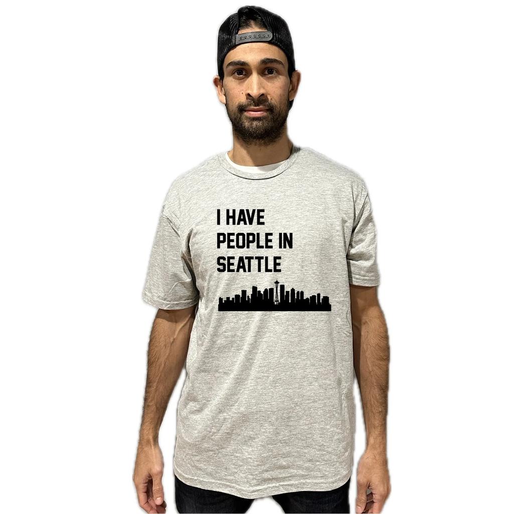 I Have People In Seattle Washington Skyline T-Shirt