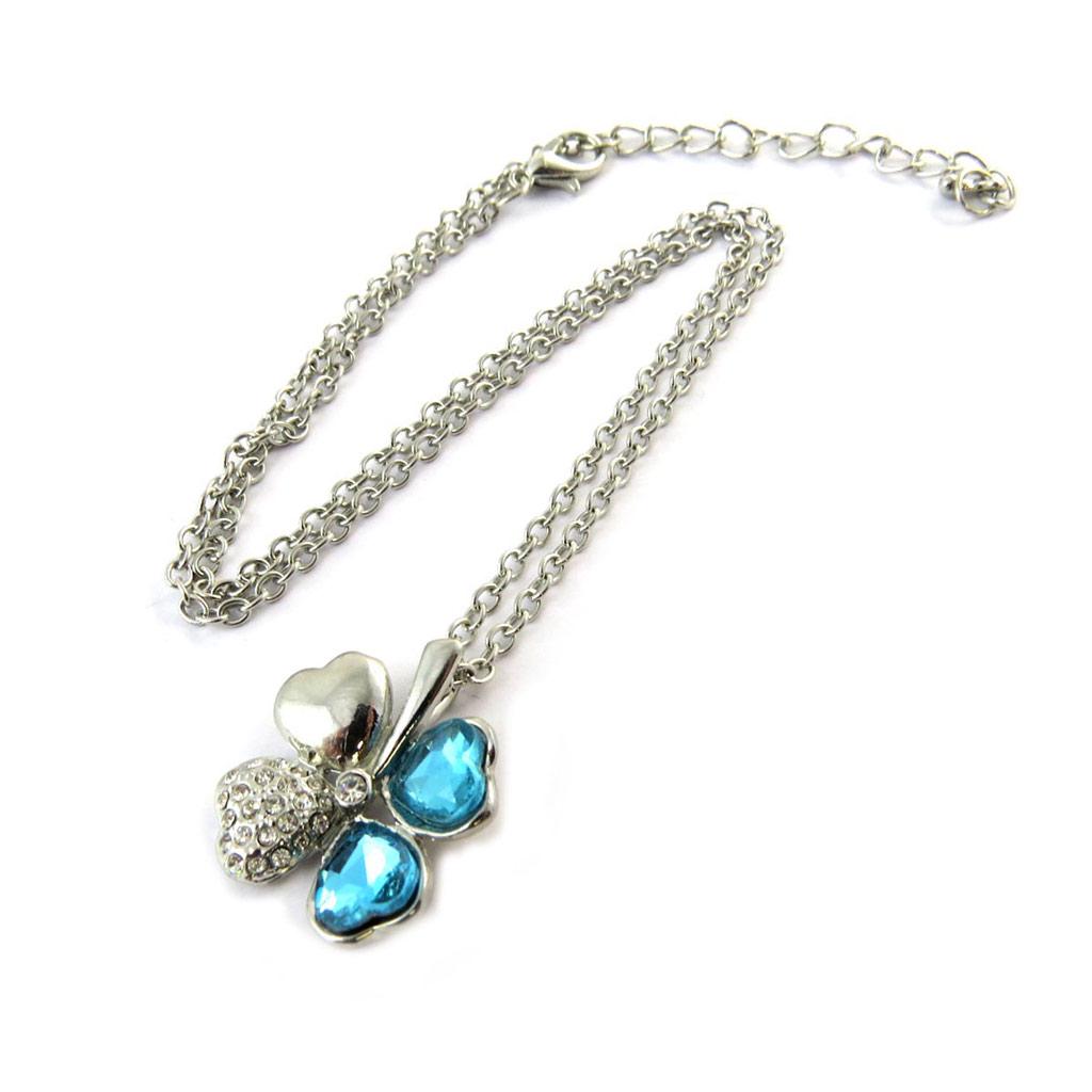 Les Trésors De Lily [N6336] - Дизайнерское колье "Сисси" синий клевер