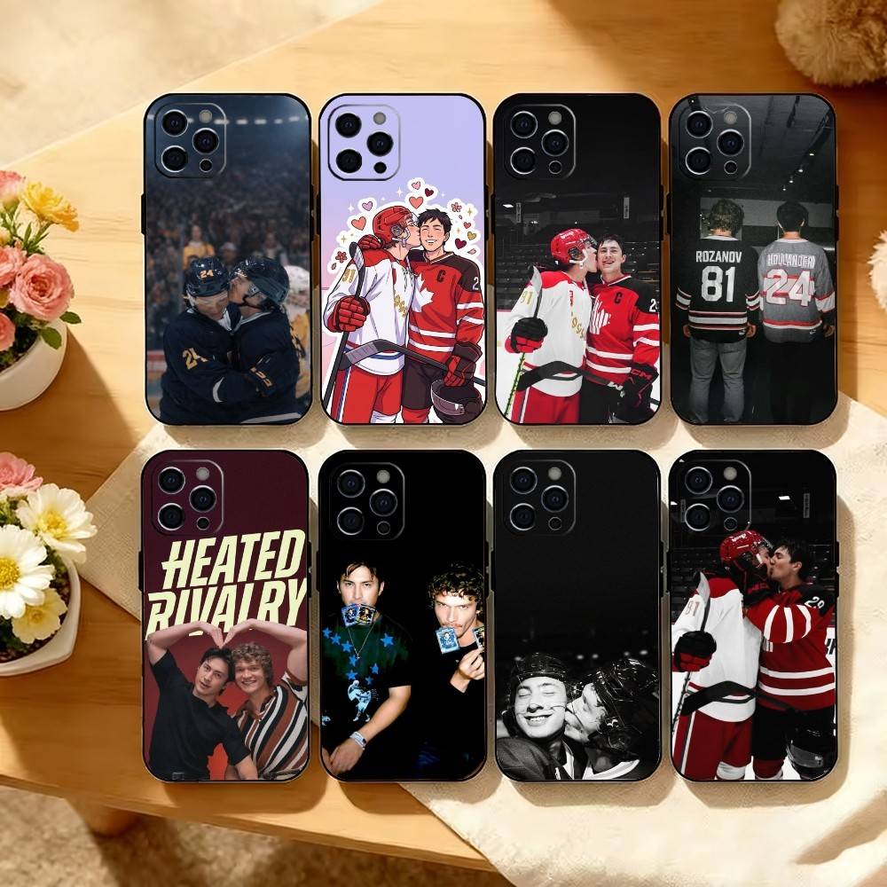 H-Heated R-Rivalry R-Russia C-Canada Phone Case For iPhone 17,16,15,14,13,12,11 Plus,Pro Max,XS,Soft Silicone Black Cover