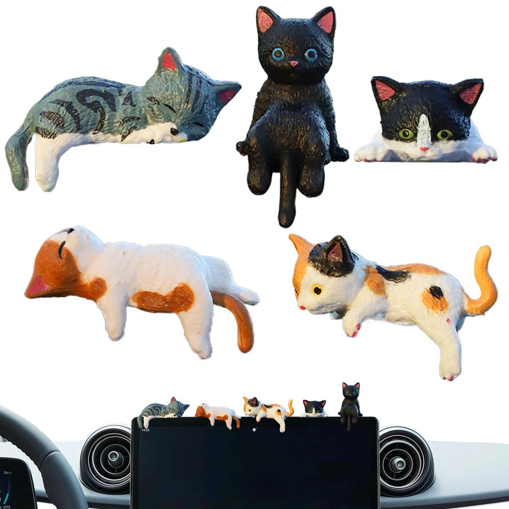 Car Decorations, Car Decorations, Cute, Set of 5, Cat Decorations, Display Screen Decorations, Japanese