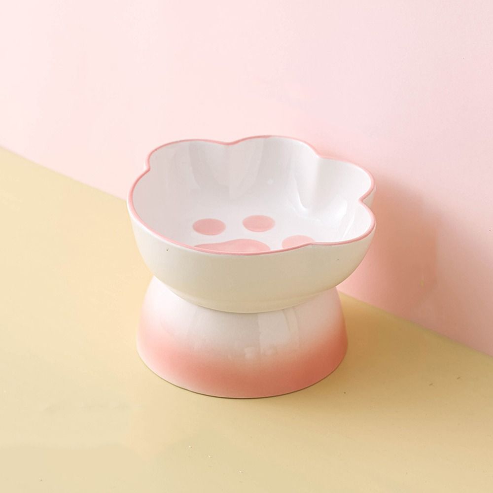 High Foot Dog Food Bowl Large Capacity Pet Feeder Snack Bowls Pet Drinking Bowl For Cats Dogs