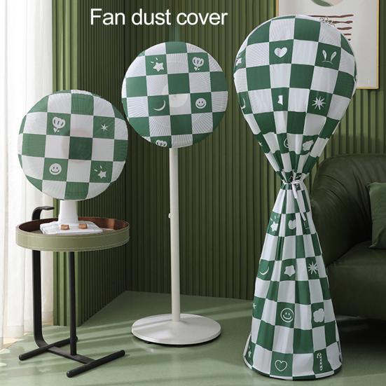 Чехол для напольного вентилятора, моющийся и многоразовый, длинный/короткий, защитный чехол для электрического вентилятора, влагонепроницаемый, пылезащитный, мягкий, печатный чехол из ПЭВА
