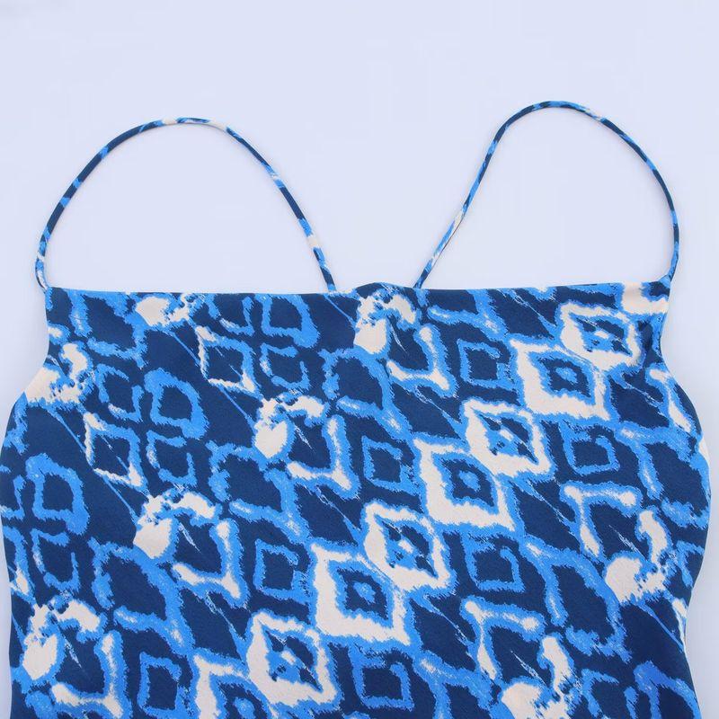 Kaslead New Women Clothes Western Style Fashion Print Underwear Midi Dress 3666055