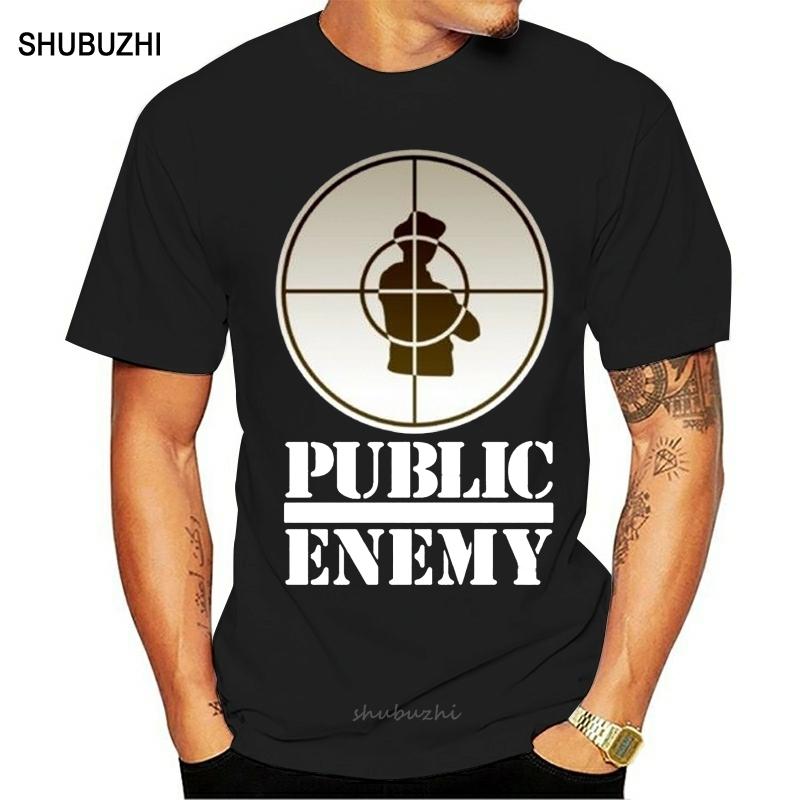 Hot Style Public Enemy Tops Tee T Shirt Oversized Tops T-Shirt men cotton tshirt summer brand teeshirt euro size