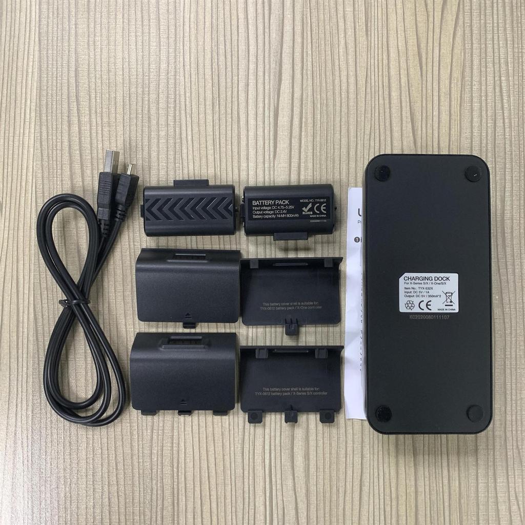 Xbox Series X/S Wireless Controller Dual Charging Base with Batteries