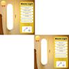 Night Lights Wireless LED Motion Sensor Lamp USB Rechargeable Magnetic For Wardrobe Room Closet Kitchen Aisle Tube Detector Bulb