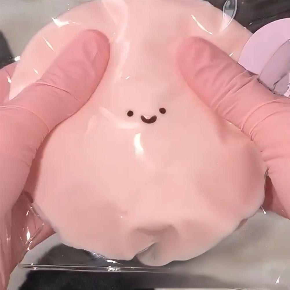 Funny Yogurt Dough Pink Dough Bun Yogurt Sweetheart Balls Rebound Texture Toys Venting S I6U6