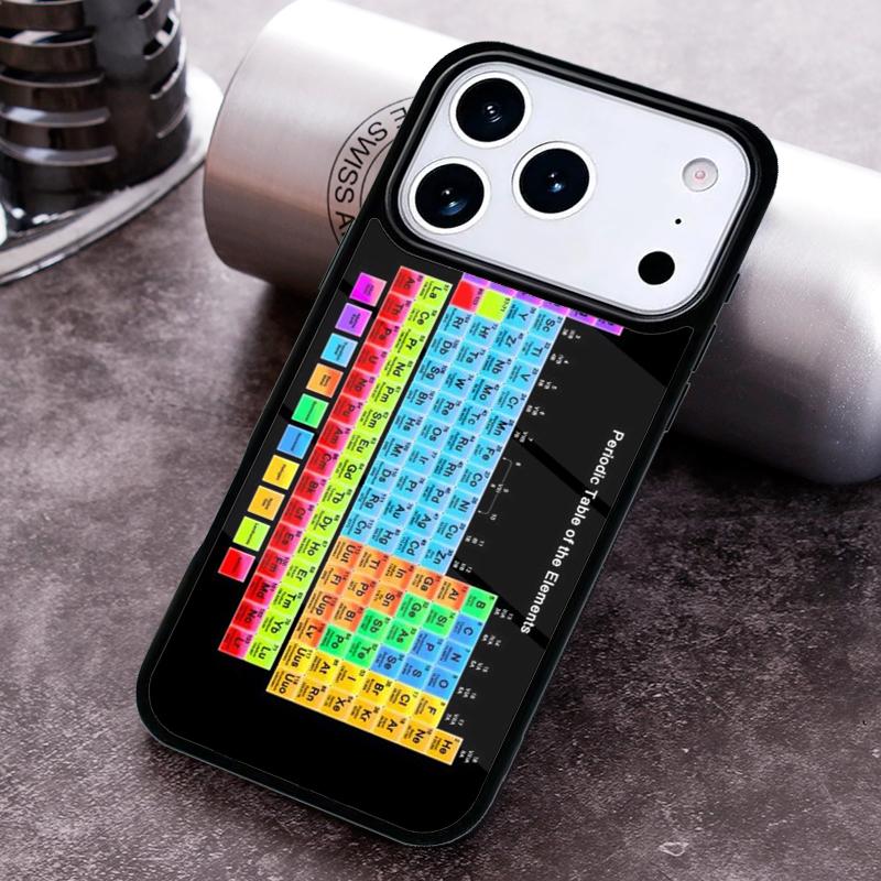 Periodic Table Of Elements Phone Case for iPhone 17 16 15 Pro Max Air 14 13 12 11 Plus Shockproof Capa Cover