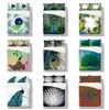 Animal Bedding 3D Peacock Duvet and Pillowcase 2/3 Pieces EU135 * 200 Single/double Bed Full Size Soft Machine Washable Home Decoration
