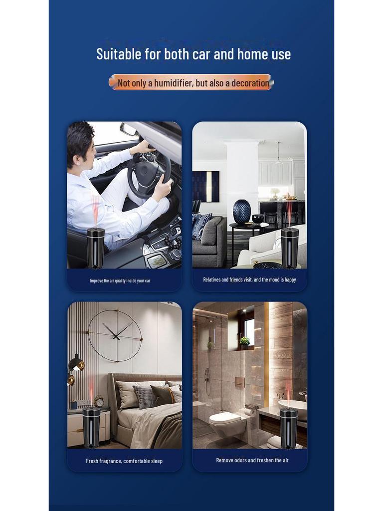 2024 Starry Sky Автомобильный Ароматерапевтический Светильник: Дезодорирующий очиститель и увлажнитель воздуха.