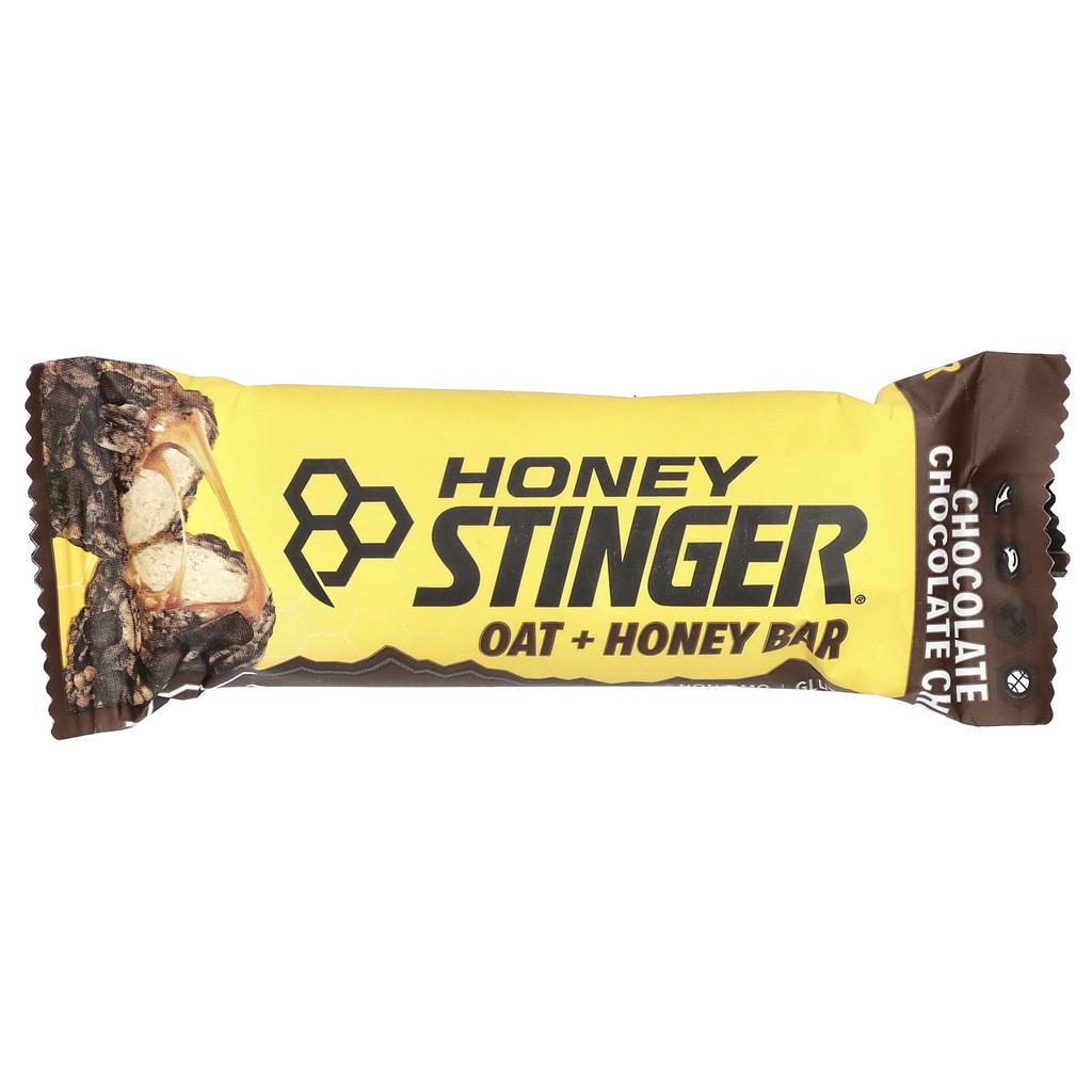 Honey Stinger, Oat + Honey Bar, Chocolate Chocolate Chip, 12 Bars, 1.48 Oz (42 G) Each