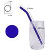 10Pcs Straw Easy To Use Portable High Borosilicate Cup Juice Glass Straw Home