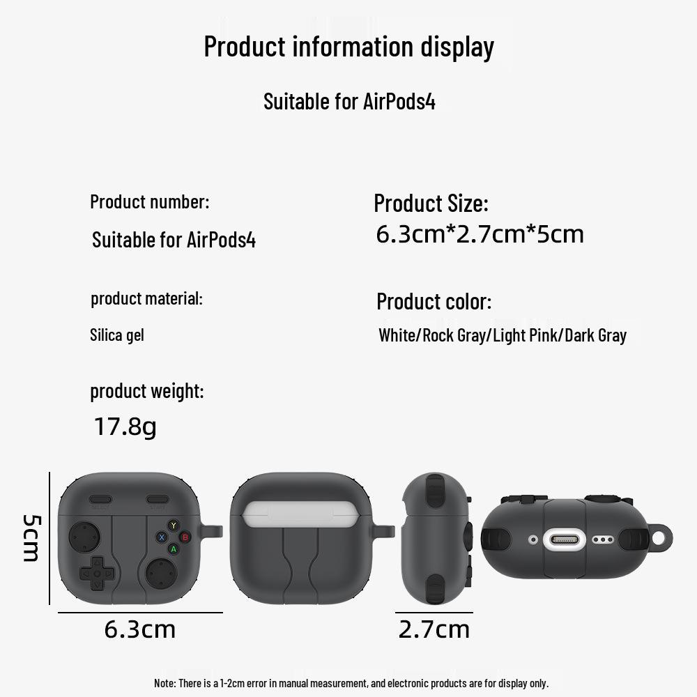 Мягкий защитный чехол для AirPods Pro 2-го и 3-го поколений, дизайн игровой консоли