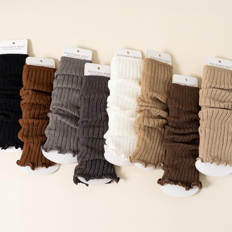 Baby Pile Socks Children Leg Warmers Lolitas  Knitted Socks Baby Girls Warm Cute Sweet Ballet Guards Socks Long Stockings Knitted Leg Covers