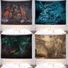 Fierce Dragon Hanging Cloth Office Living Room Tapestry Home Wall Decoration Tapestry