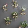 1pc Hexagon/Round/Fanshaped Wall Mounted Flower Pots&vases Iron Bracket with Test Tube,modern Geometric Bohemian Style Indoor&office Plant Racks.