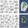 Flowers and Leaf Designs Embroidery Dissolving Transfer Paper Sewing Lovers