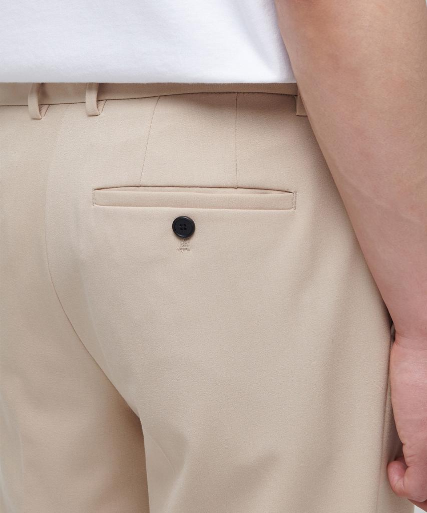 MUSINSA STANDARD Lightweight Tapered Hidden Elastic Waist Length Slacks [Beige]