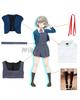 Karaka Косплей с носками Югаока Старшая школьная форма Любовь Косплей Костюм Взрослый костюм Культурный фестиваль Событие Костюм Сценическая одежда Тан Кеке