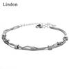 Линдон циркон браслет ювелирные изделия геометрические бусины браслеты-цепочки модный тонкий свадебный подарок для подруги женщин