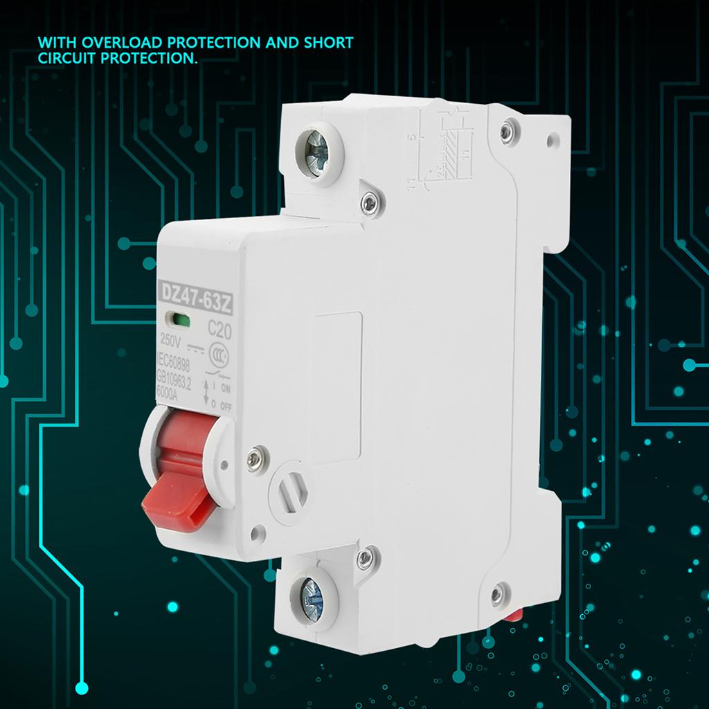 DZ4763Z1P 20A DC Миниатюрный автоматический выключатель Защита от утечки Воздушный выключатель