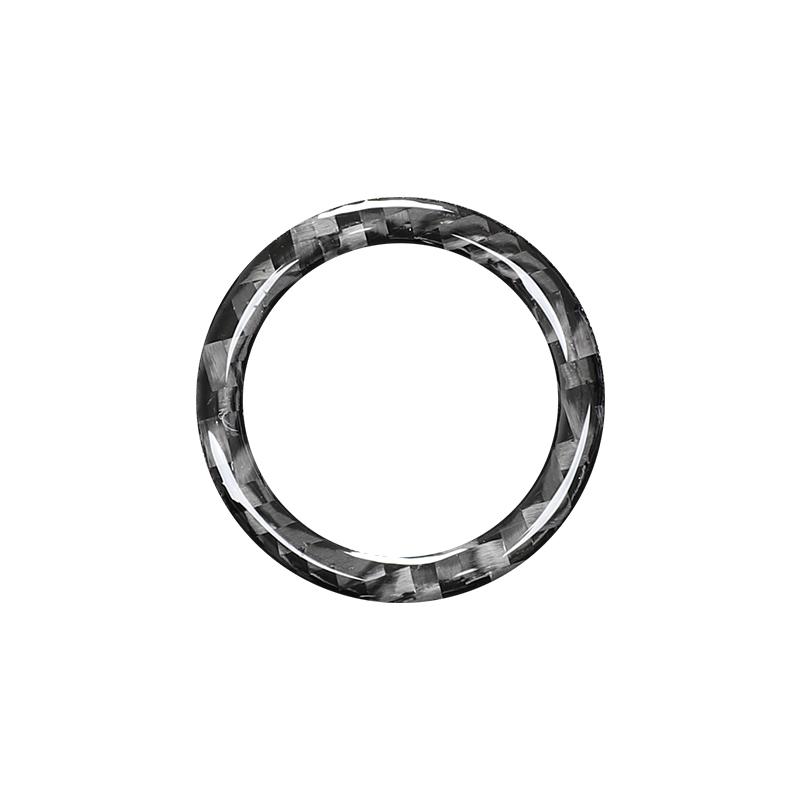 For BMW 3 Series E90 E92 E93 2009-2012 Accessories Carbon Fiber Car One Click Start Button Decoration Ring Trim Cover Stickers