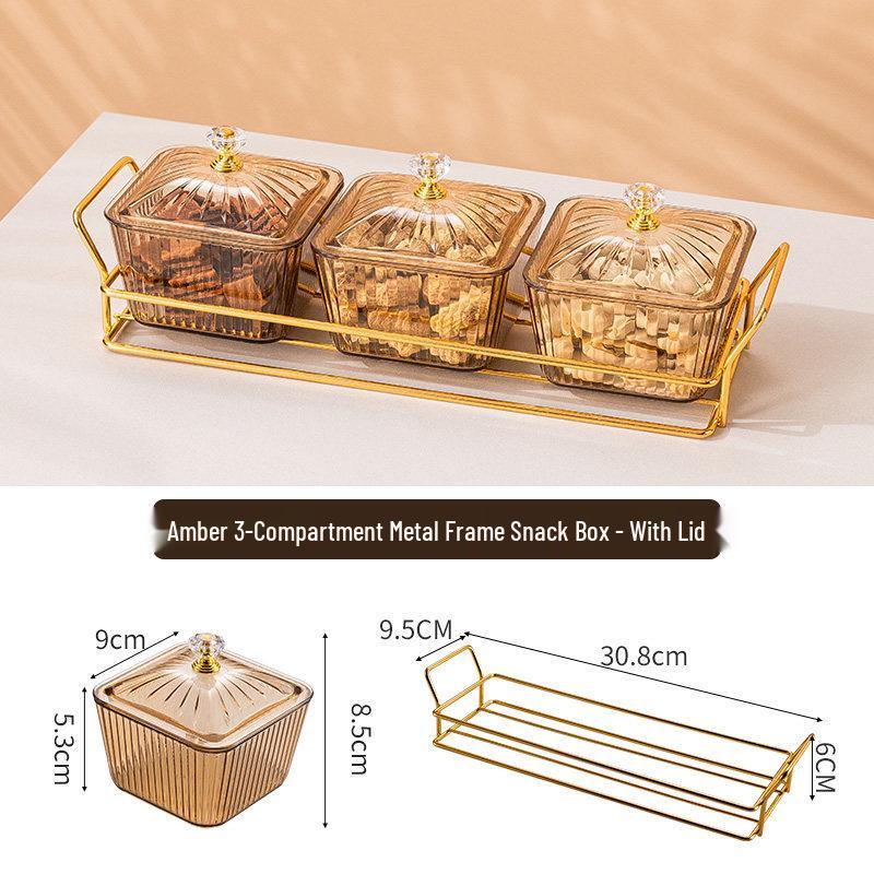 Креативная пластиковая тарелка с отделениями для закусок для гостиной или бара