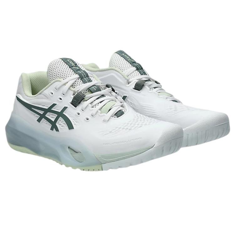 Asics GEL RESOLUTION X Low Top Tennis Shoes Women's White Sneakers 1042A279-102