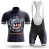 Mens Cycling Jersey Shorts Set Quick-Dry Breathable Bike Wear Road
