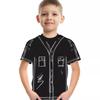 Boys' Short Sleeved Summer Outfit New Casual T-shirt 3D Minimalist Printed Children's T-shirt