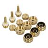 12 Pcs Set Trumpet Valve Finger Button Cap and Rod Exquisite Abalone Shell Trumpet Valve Parts for