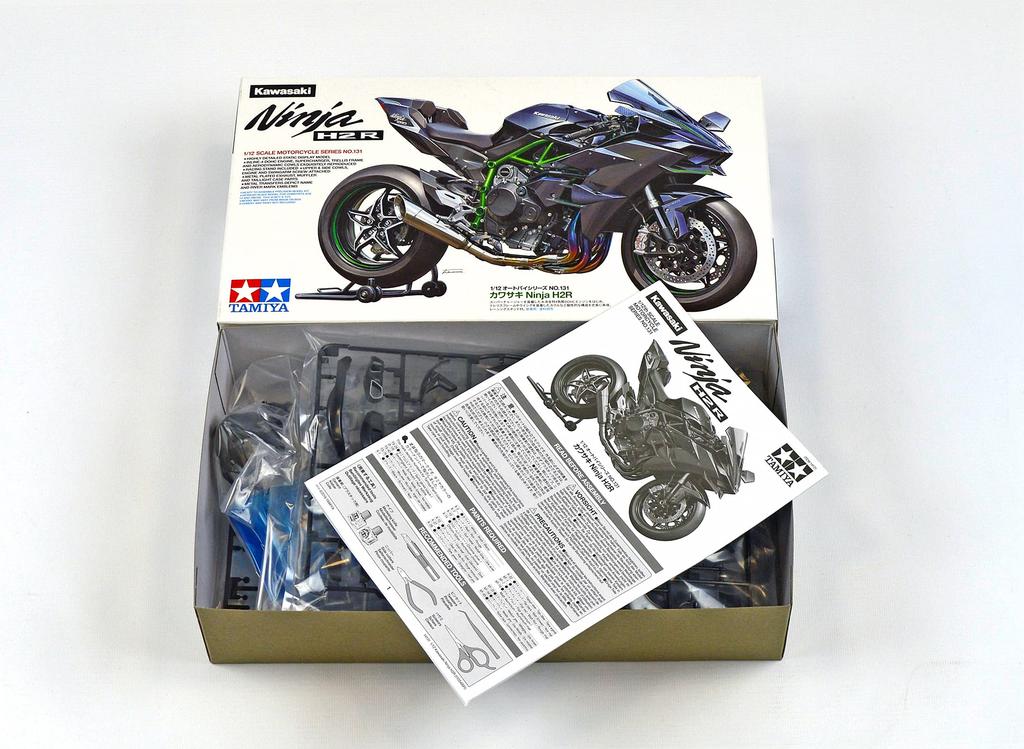 Tamiya Серия Мотоциклы 131 Kawasaki Ninja H2R Пластиковая Модель 14131 1/12 №