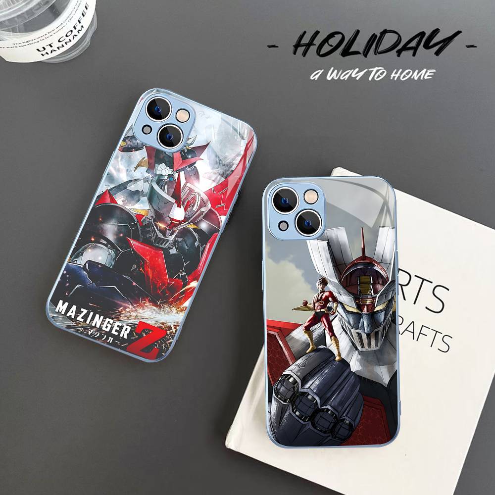 Закаленное стекло UFO Robot G-Grendizeres для iPhone 14 13 12 11 Pro Mini XS MAX 14Plus X XS XR Чехол