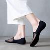 Носки-невидимки для мужчин и женщин, невидимые дышащие носки из ледяного шелка, тонкие нескользящие носки с низким вырезом на плоской подошве, кроссовки-лодочки