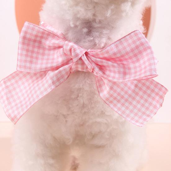 Удобный ошейник для питомца Искусственный жемчуг Декорация Полиэстер Реквизит для раскладки Регулируемый слюнявчик для питомца для котенка