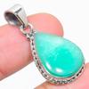 Natural Chrysoprase Gemstone 925 Solid Sterling Silver Gift Pendant 1.50" B1i93