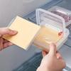 2pcs Butter Cheese Storage Box Transparent Cheese Box Refrigerator Kitchen Fruit Vegetable Fresh-keeping Organizer Storage Box