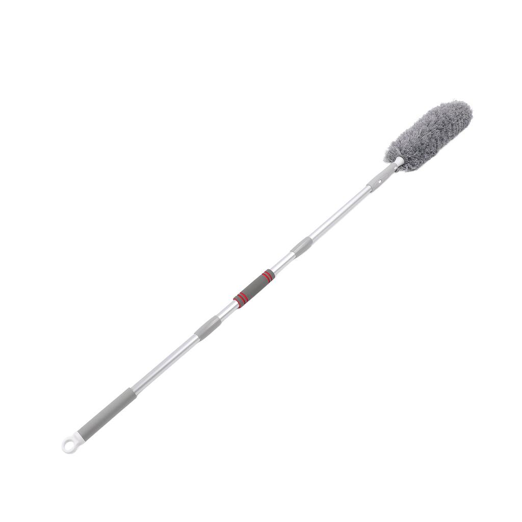 3 Section Aluminium Alloy Pole Extendable Duster Bendable Head Cobweb Microfibre Duster for Blinds