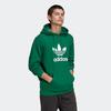 Adidas Originals TREFOIL French Terry Fleece Size O Dark Green HOODIE, Sweatshirt, (177-183cm), FTR07,